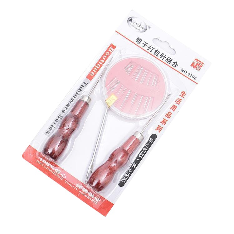 Factory direct supply, family economical and practical set of 2 wooden gourds and crochet hooks, 2-yuan store daily necessities Specification image