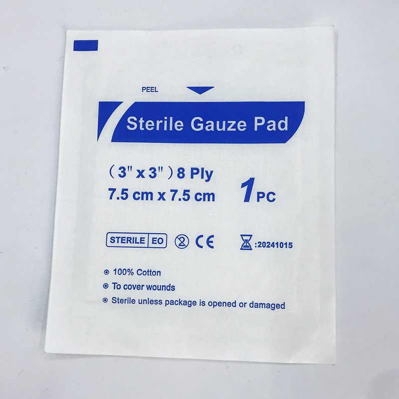 Foreign Trade Export Independent Packaging Medical Nonfat Gauze Piece Disposable Wound Wound Dressing Stick First Aid Accessories Application Scenario