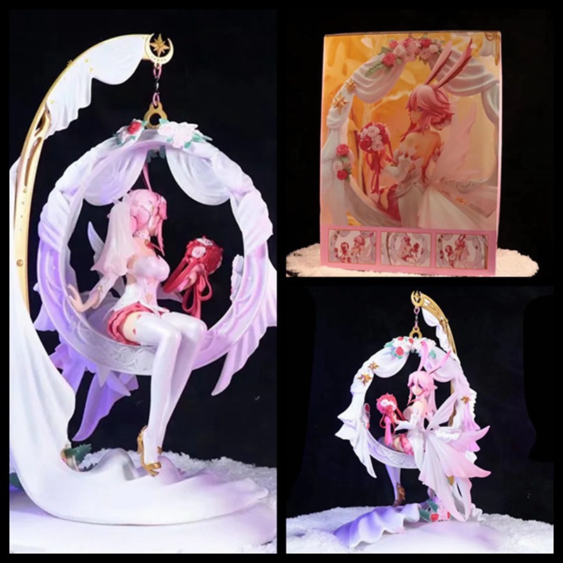 崩坏学院 花嫁 绮罗幻梦 婚纱 八重樱 兔耳朵 模型 摆件 盒装手办