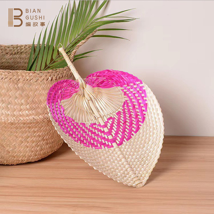 Factory Spot Bamboo Woven Big Pu Fan Banana Fan Summer Fan Dance Fan Hand Fan Cool Pu Grass Fan Bamboo Products