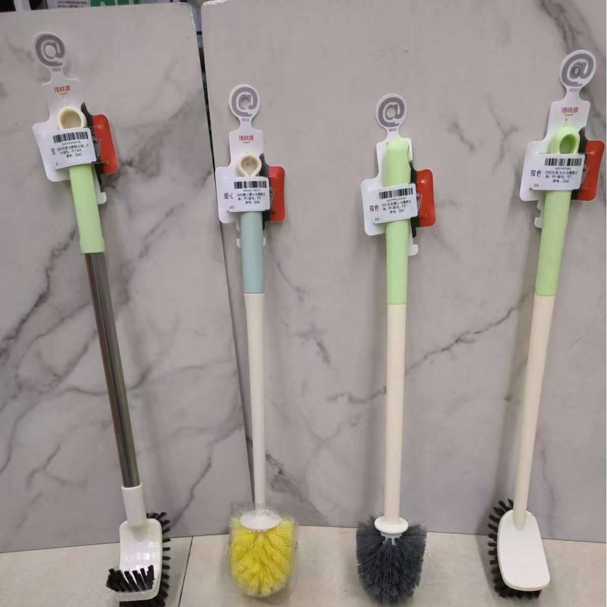 Light luxury home daily creative bathroom, thickened plastic base toilet brush set, toilet cleaning brush, toilet cleaning brush Application Scenario