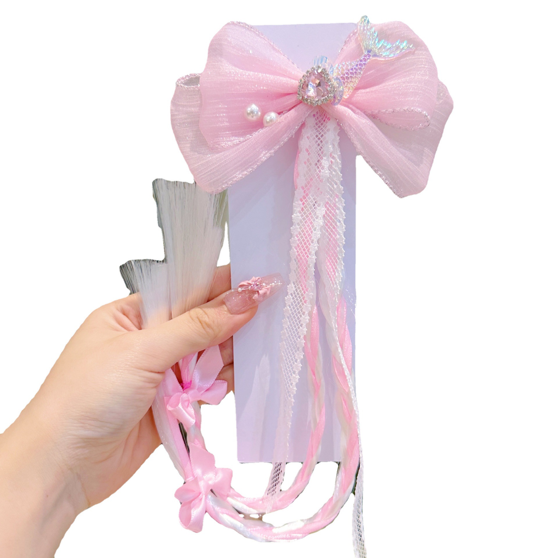 Kids' Hairpin 2024 New Bow Headpiece Super Fairy Princess Elsa Wings Sanrio Clip Girls' Hair Accessories Item Picture