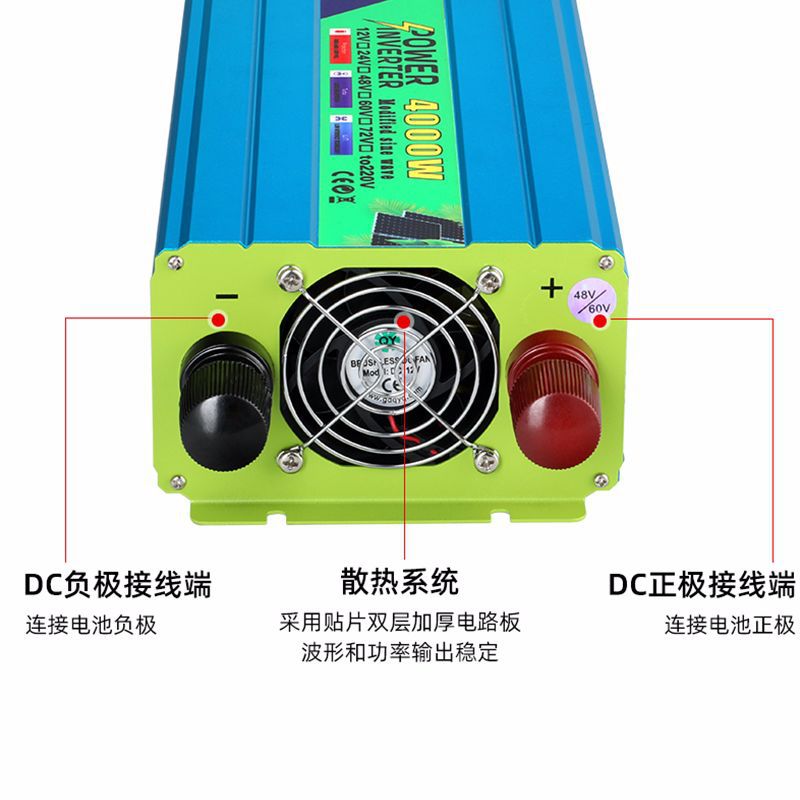 Ming's 6000W general-purpose voltage off-grid modified wave inverter for outdoor emergency energy storage with tea by the fire Specification image
