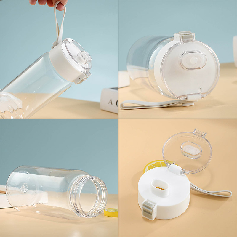 Muji water cups, high appearance level, affordable plastic cup wholesale, portable sports water bottles, large capacity, student portable cups, printed words details Picture