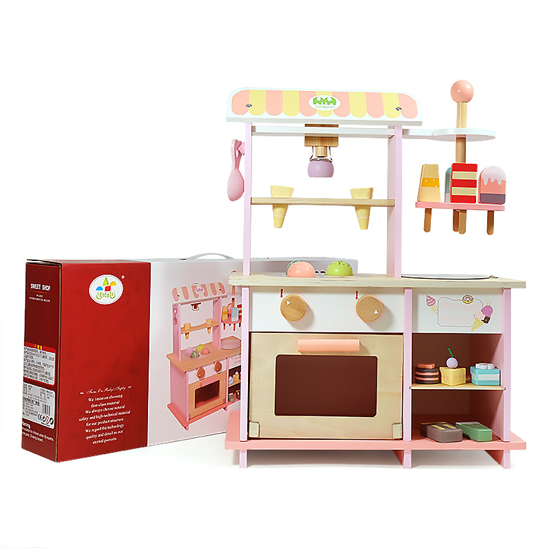 玩具厨房用品/儿童厨房玩具套装/布丁玩具/厨房玩具/木方白底实物图