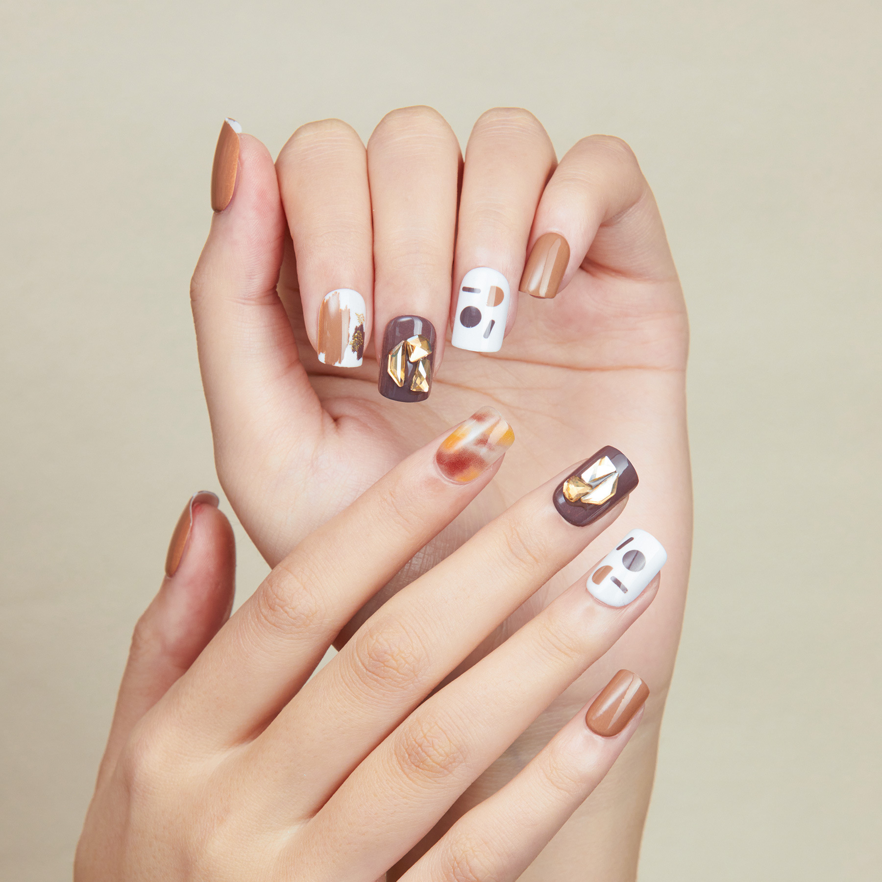 Handmade nails, wearable nails, nail art patches, finished nail pieces, soft nails, 30 pieces, fake nails, soft material, short style, square head, domestic Item Picture