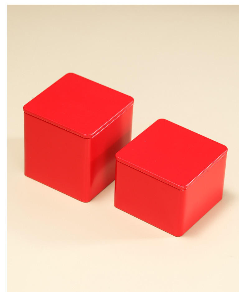 Wedding candy box, iron box, metal can, Zhengshan Xiaozhong tinplate tea can, wedding souvenir, wedding candy iron box with printing pic 16