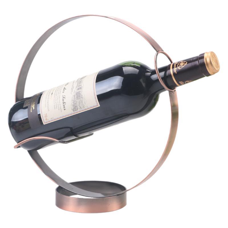 Wine Cabinet Decor Modern Decor Creative Living Room Vintage Wrought Iron Bottle Rack Home Wine Rack Red Wine Decor Item Picture