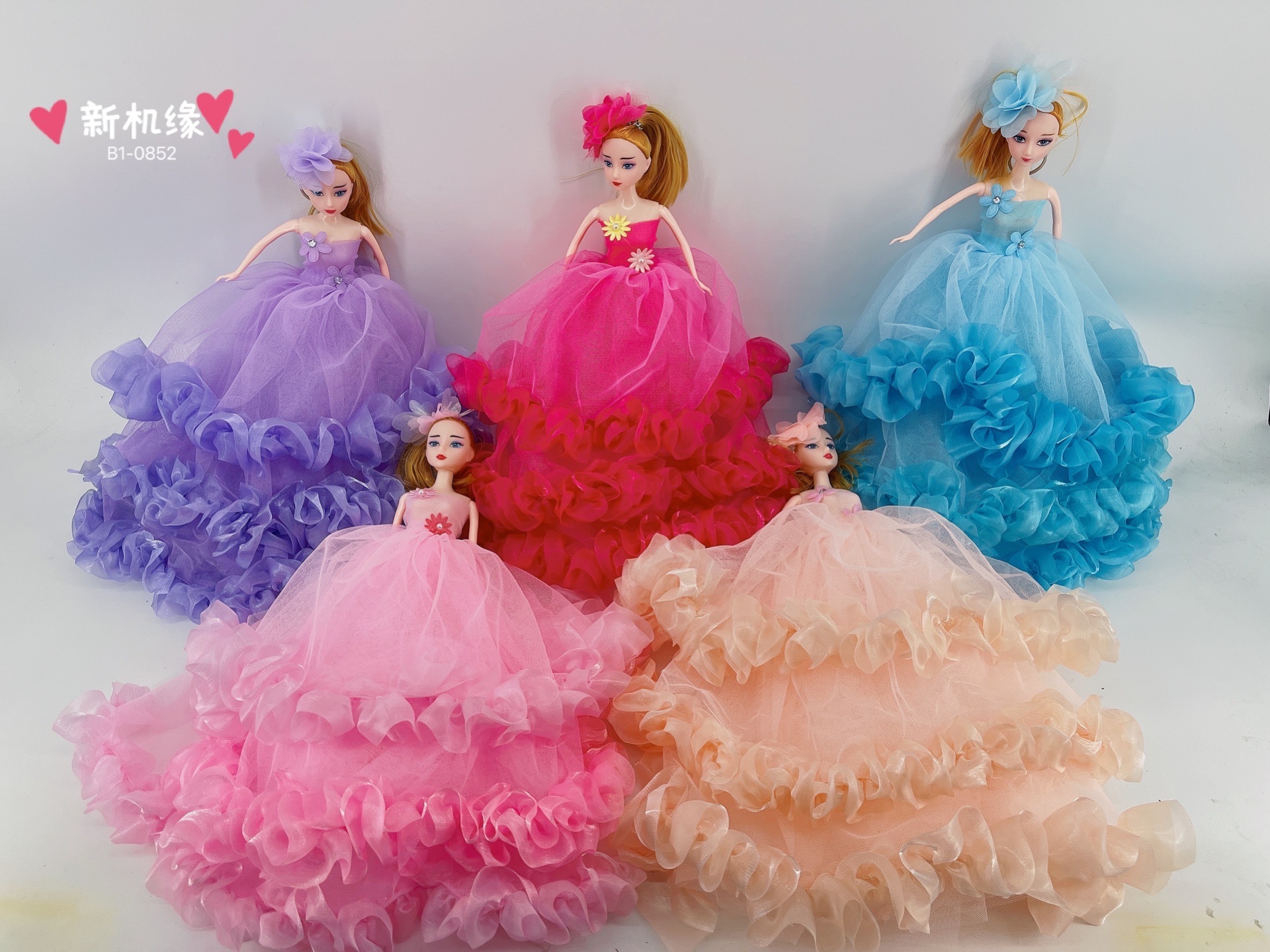 30 cm new DIY Barbie doll creative wedding dress, princess girl set gift, children's toy wholesale