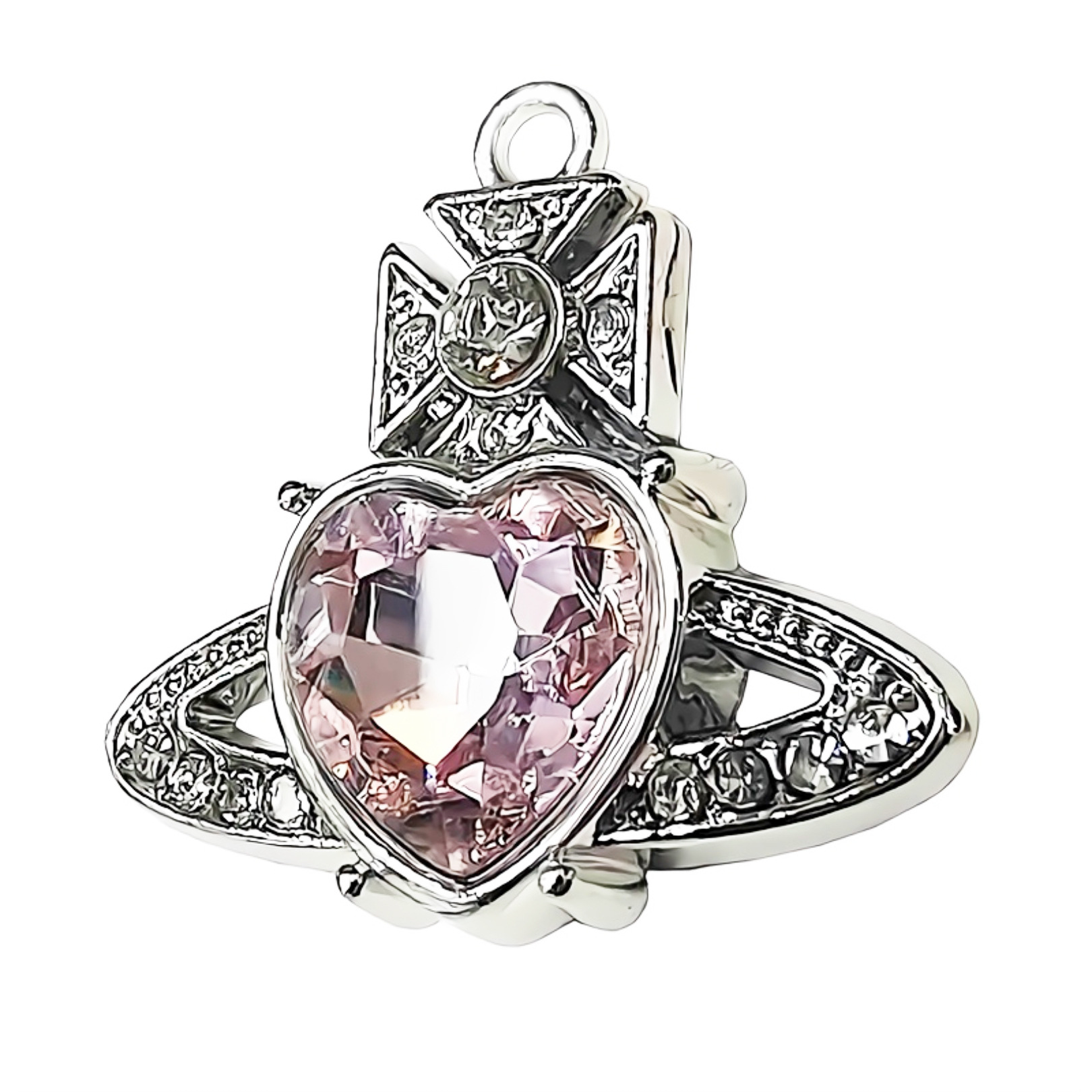 New Pink Y2k Rhinestone Alloy Accessories Accessories Girl Sweetheart Necklace Accessories Internet Celebrity Combination Dress Decoration Specification drawing