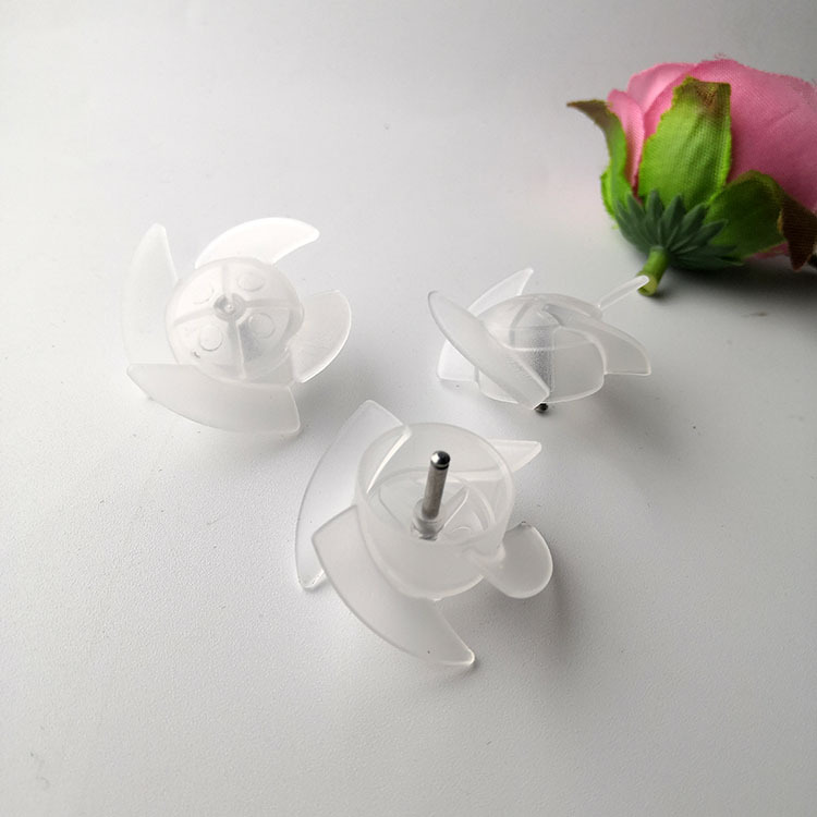 电机风叶塑料螺旋浆配件扇热片飞轮义乌百货地摊直径30mm4叶风筒风力发电实验物理课件DY