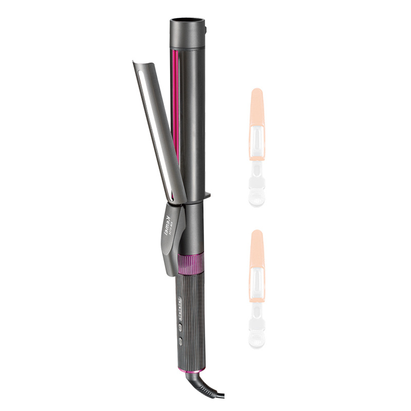 Kemei's best-selling multi-temperature adjustable automatic curling irons won't damage hair. They offer natural wavy curls and egg curls for professional styling Item Picture