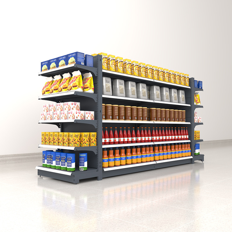 [Processing Custom] Supermarket Shelves Wholesale Large Commercial Super Life Department Store Daily Necessities Supermarket Display Shelf Application Scenario