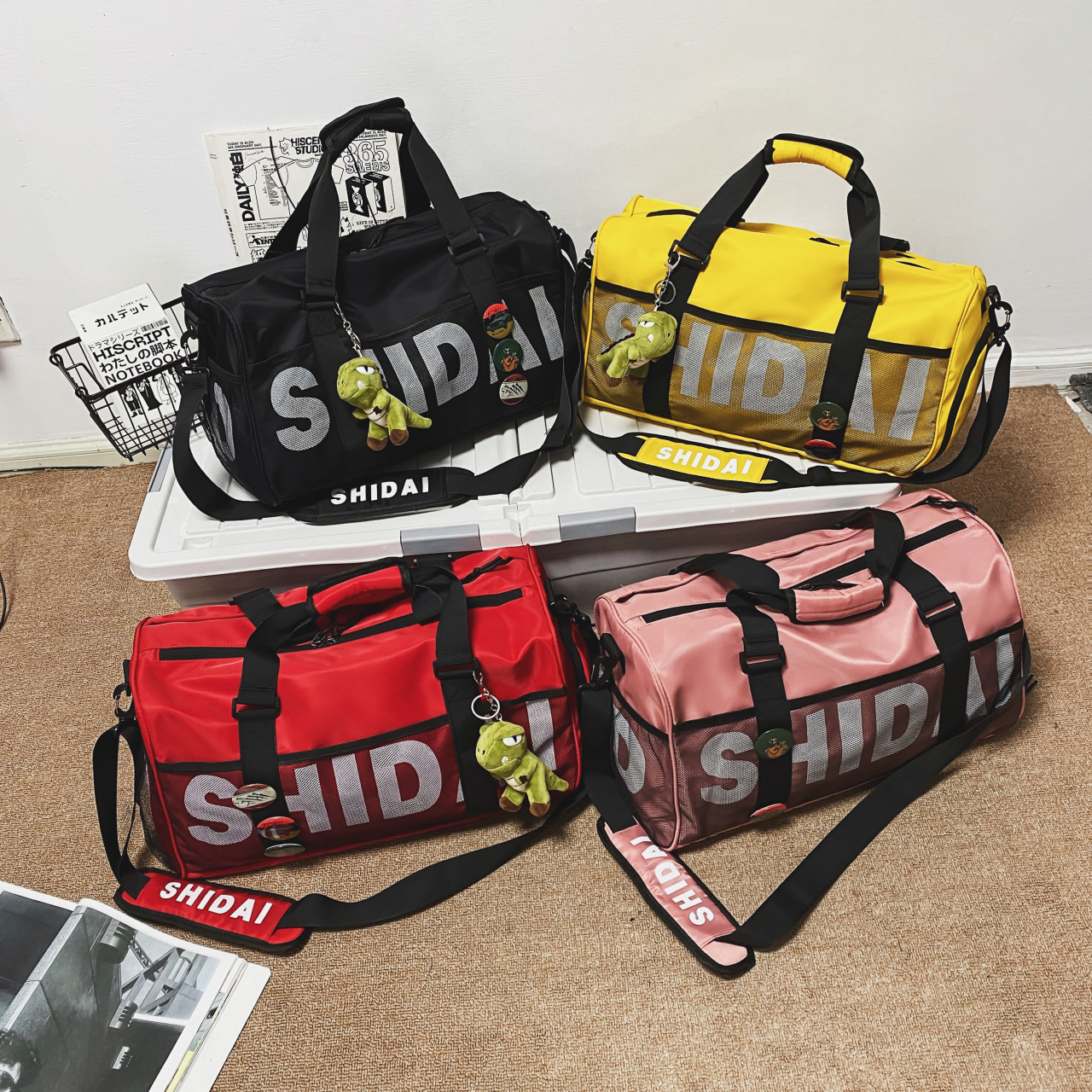 2021年冬季新款多功能健身旅行包干湿分离运动包休闲时尚运动包