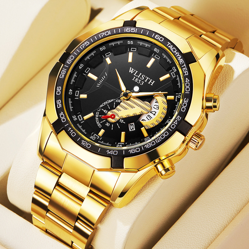 沃力仕腕表防水非机械表大表盘手表超大日历跨境虾皮男士手表批发图