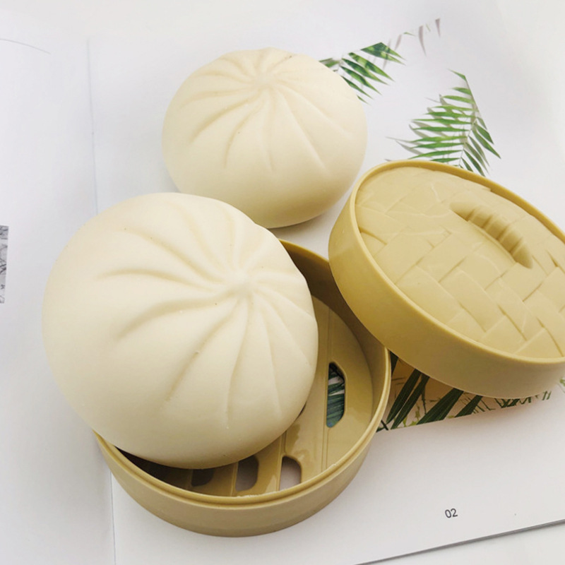 Tiktok Simulation Big Steamed Bun Barbecued Bun Knead Music Slow Rebound Vent Toy Decompression Artifact Boyfriend Gift details Picture