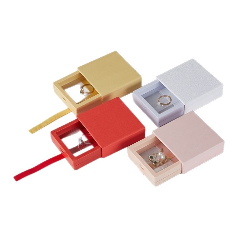 Pull-out suspended box, anti-oxidation pe film, jewelry packaging box, accessory wearing armor, drawer-type storage box, display box Item Picture