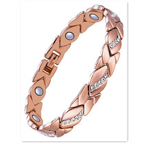 Jiarui Amazon sells cross-border ladies magnet bracelet leaves drawing creative magnet bracelet