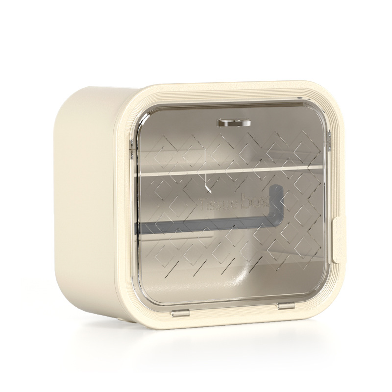 The New Toilet Wall Hanging Tissue Box Storage Box Without Drilling Installation Toilet Wall Hanging Paper Box Item Picture
