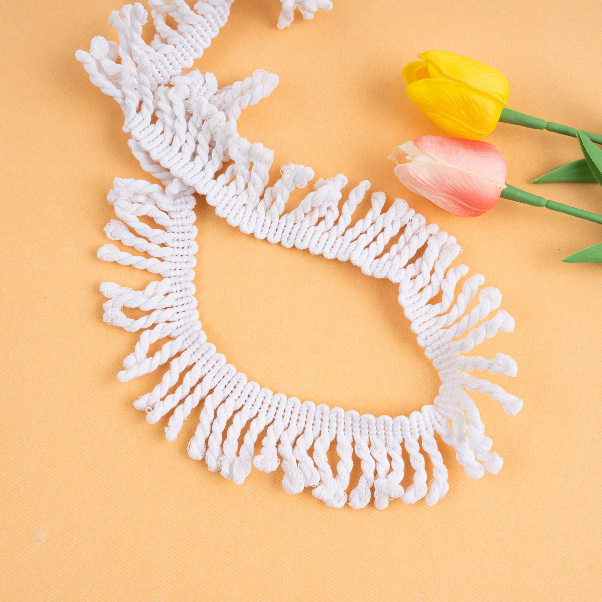 Beard, twisted rope, tassel, lace, clothing group, edge accessories, bedding, sofa, throw pillow accessories, beach umbrella edge decoration manufacturer Application Scenario