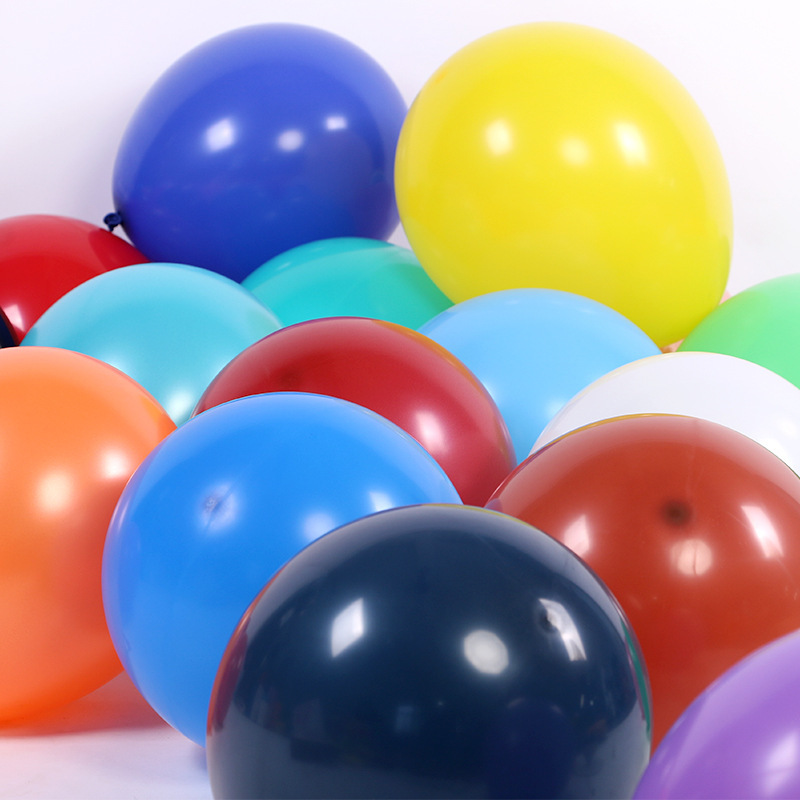 Cross-border thickened matte latex balloons of 5 inches, 10 inches and 12 inches for festival decoration, venue and store anniversary arrangement. Balloons can be printed Specification image