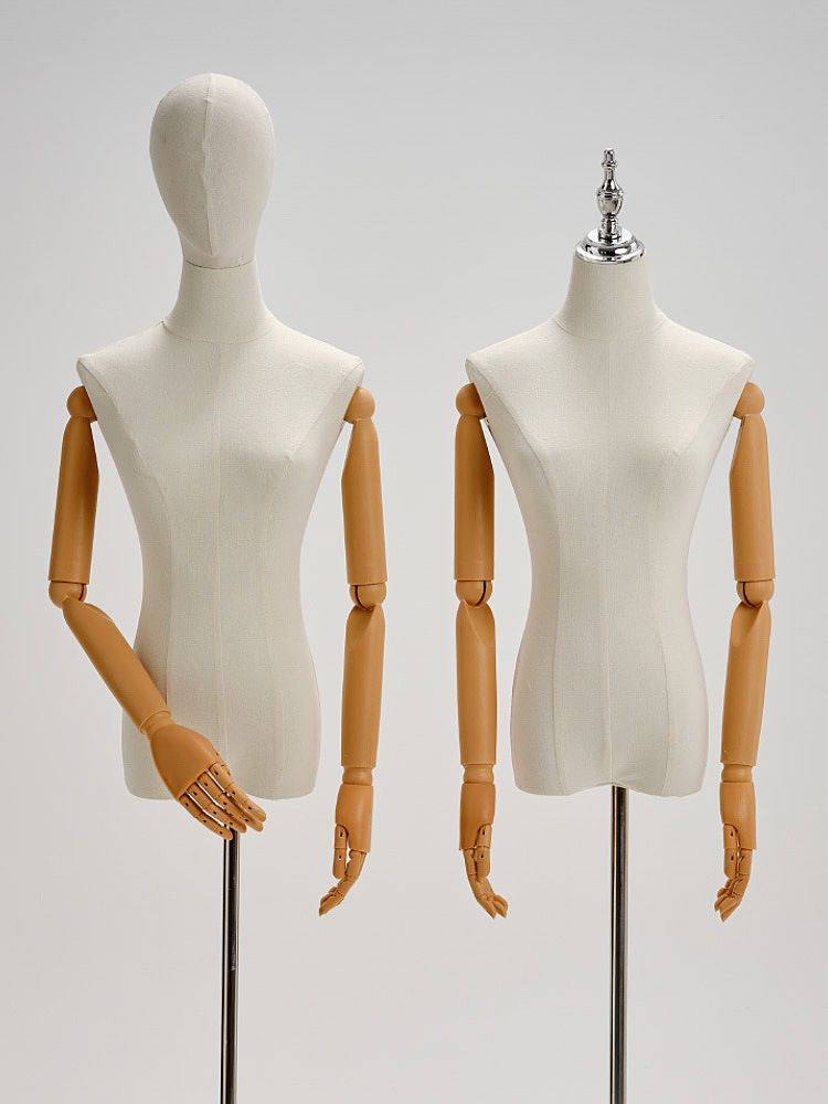 Clothing store model prop window display shelf Korean version clothes dummy figure body lead half female model stage Application Scenario