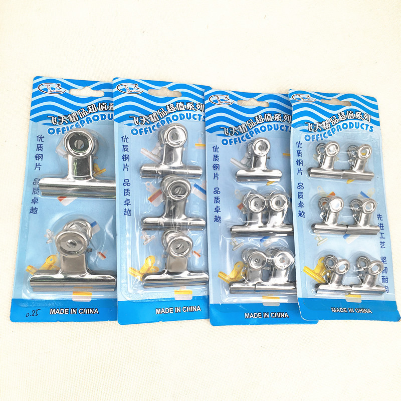 Stainless steel clip round ticket clip Round document clip Round iron clip