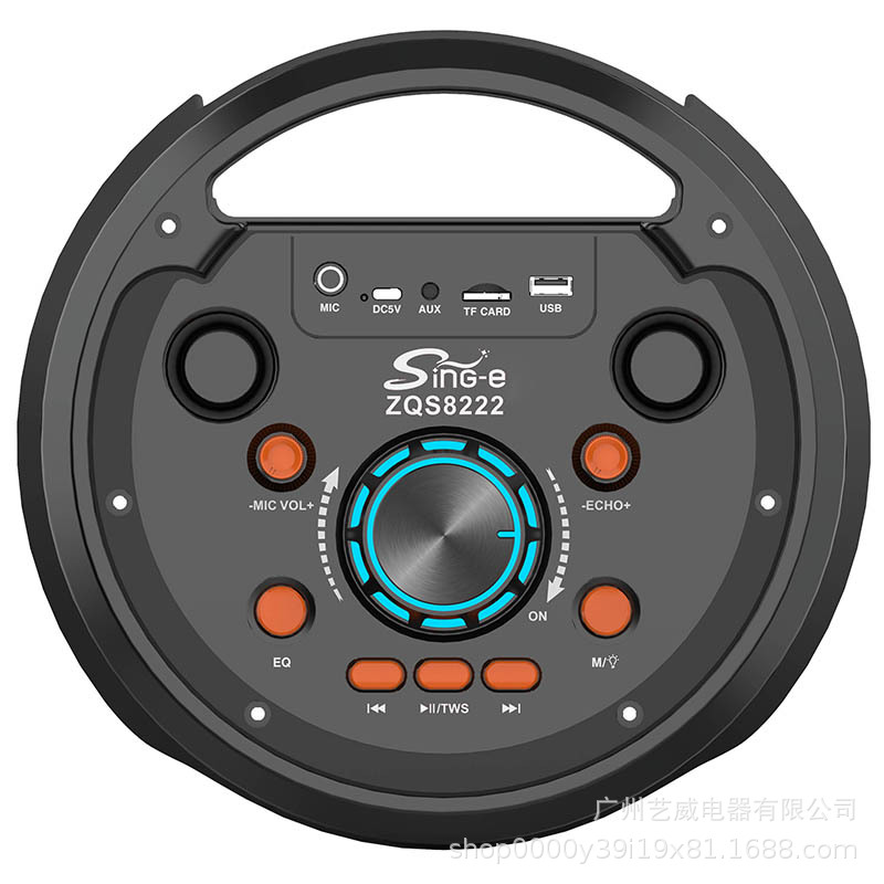 跨境外贸双8寸音响广场舞音箱大音量音箱厂家直销  ZQS8222详情图5