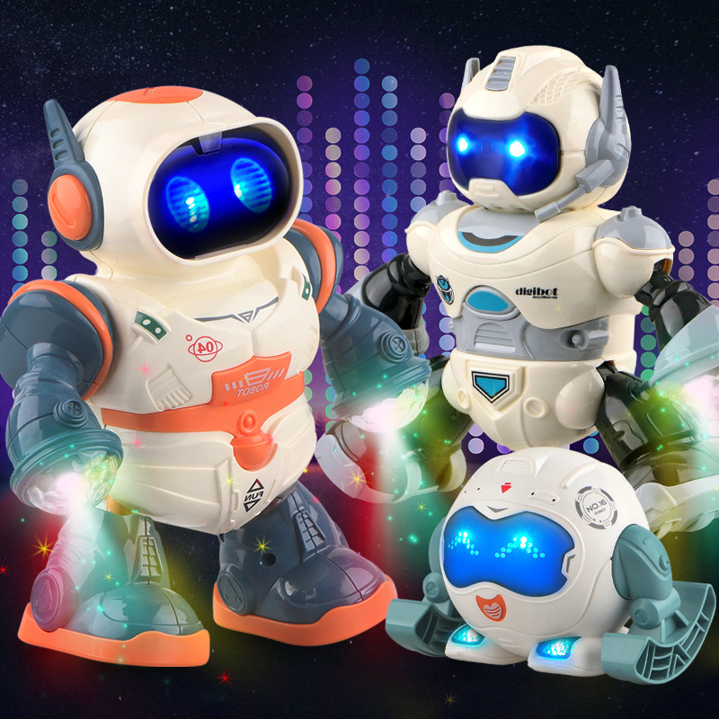 电动跳舞机器人多功能带灯光音乐智能360度旋转 儿童电动玩具公仔详情图3