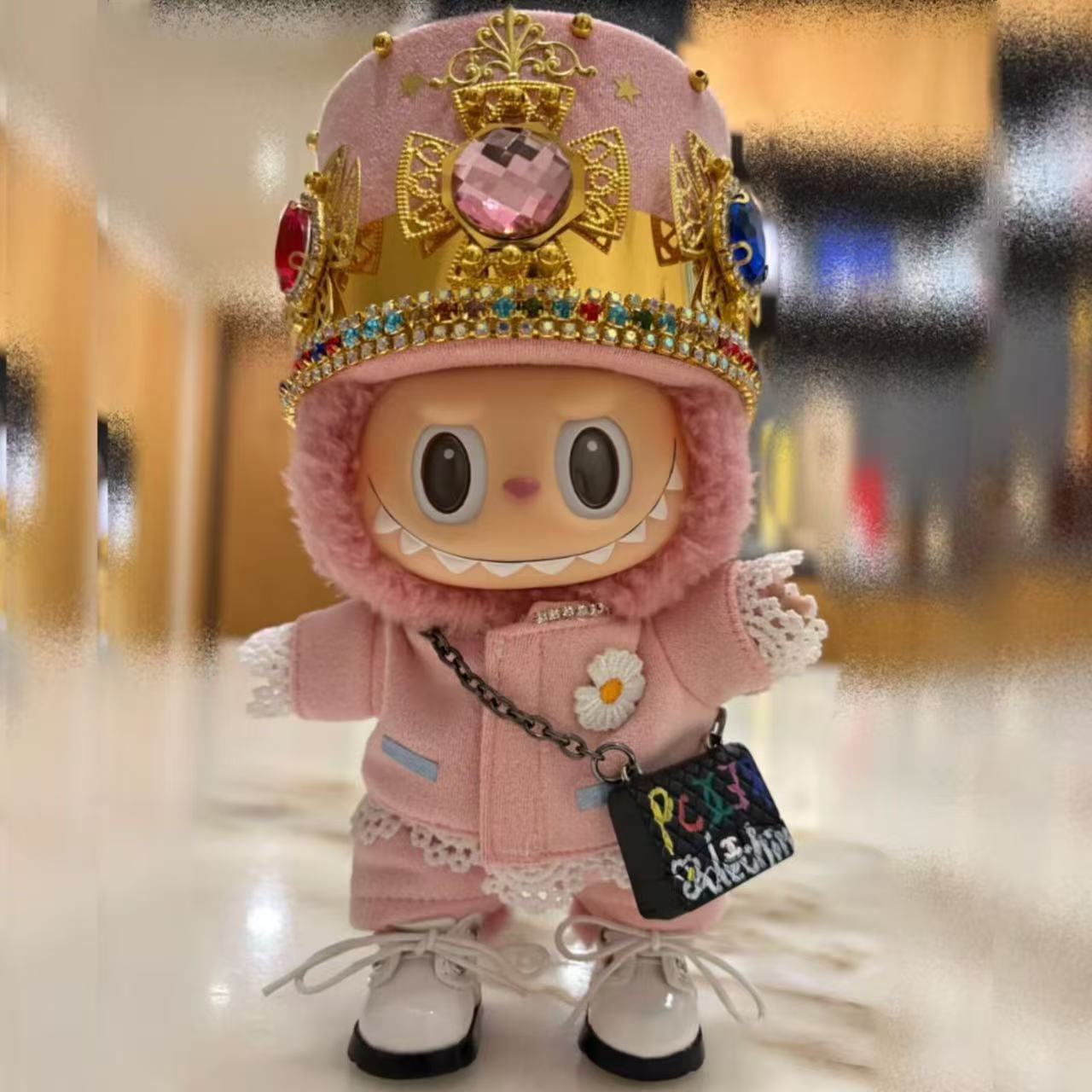 GD同款权志龙娃衣17cm套装二代挂件毛绒公仔娃娃衣服