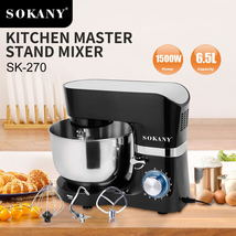 跨境热卖SOKANY270揉面机多功能家用和面机6.5L厨师机Stand Mixer