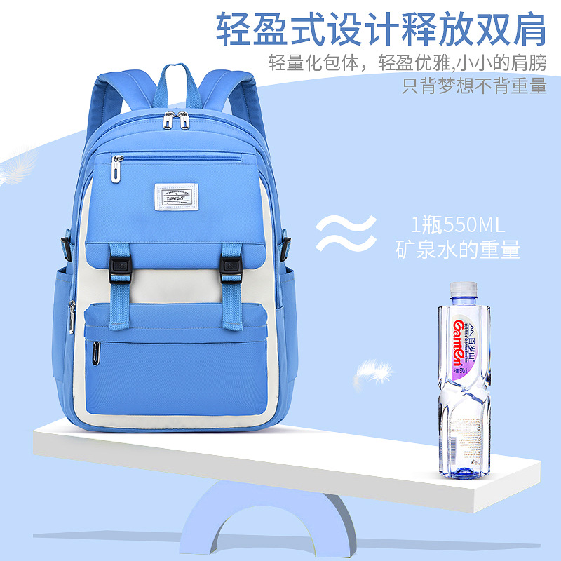书包学生2023时尚/书包/书包初中生夏韩版/轻便双肩包/库洛米细节图