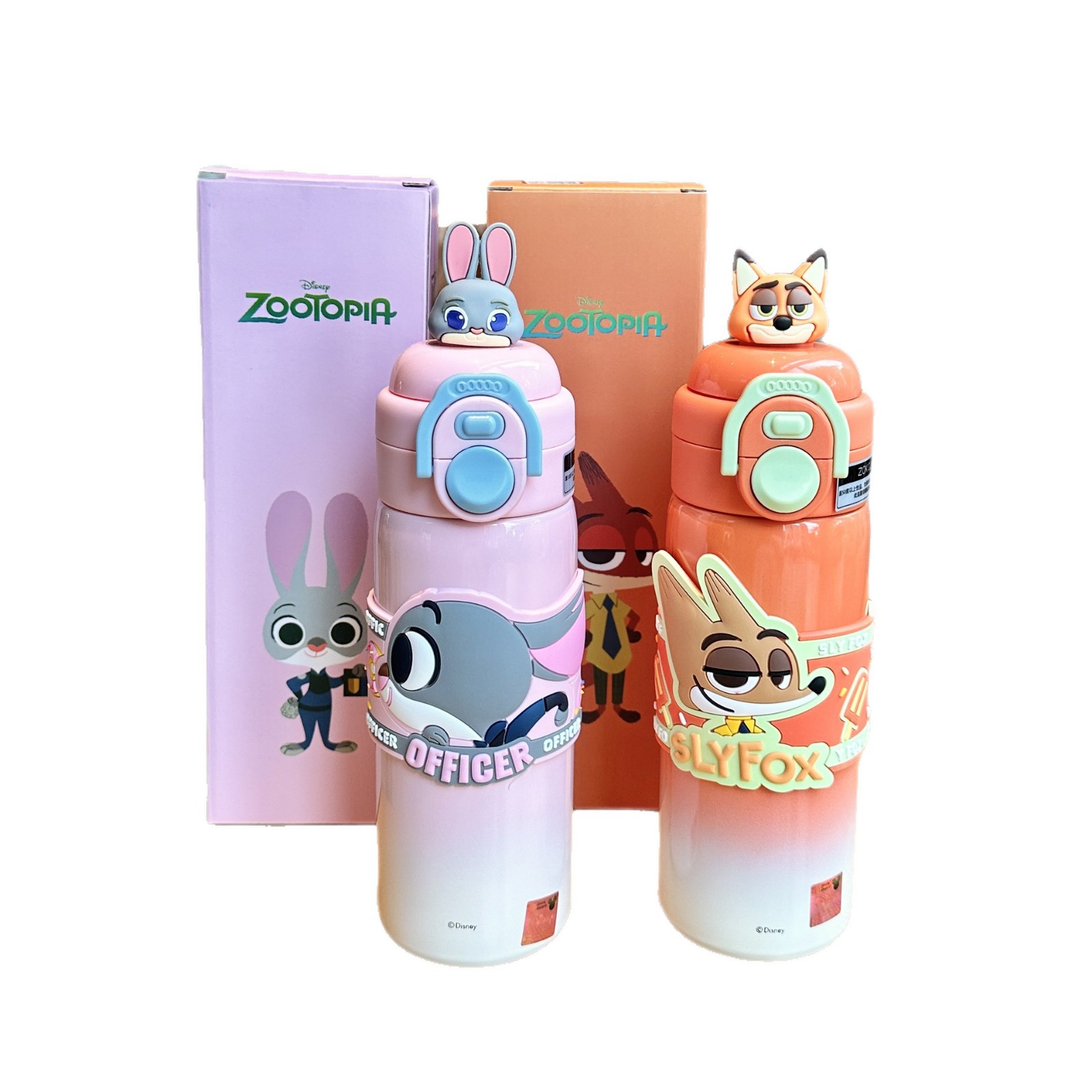Judith Nick's Zootopia insulated cup, large-capacity straw water cup, a cute gift for girls with high appearance standards Item Picture