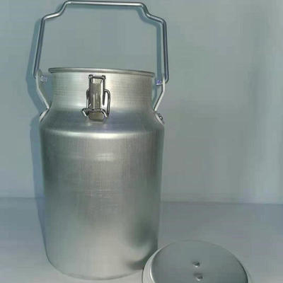 Wholesale aluminum washed white sealed buckets, tea buckets, milk cans, storage buckets, multi-purpose sealed buckets, sealed cans in stock details Picture