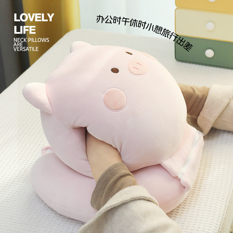 Nap pillow, office prone pillow, student prone pillow, multi-functional U-shaped pillow, a perfect tool for taking a nap and sleeping, warm hands and keep warm Specification image