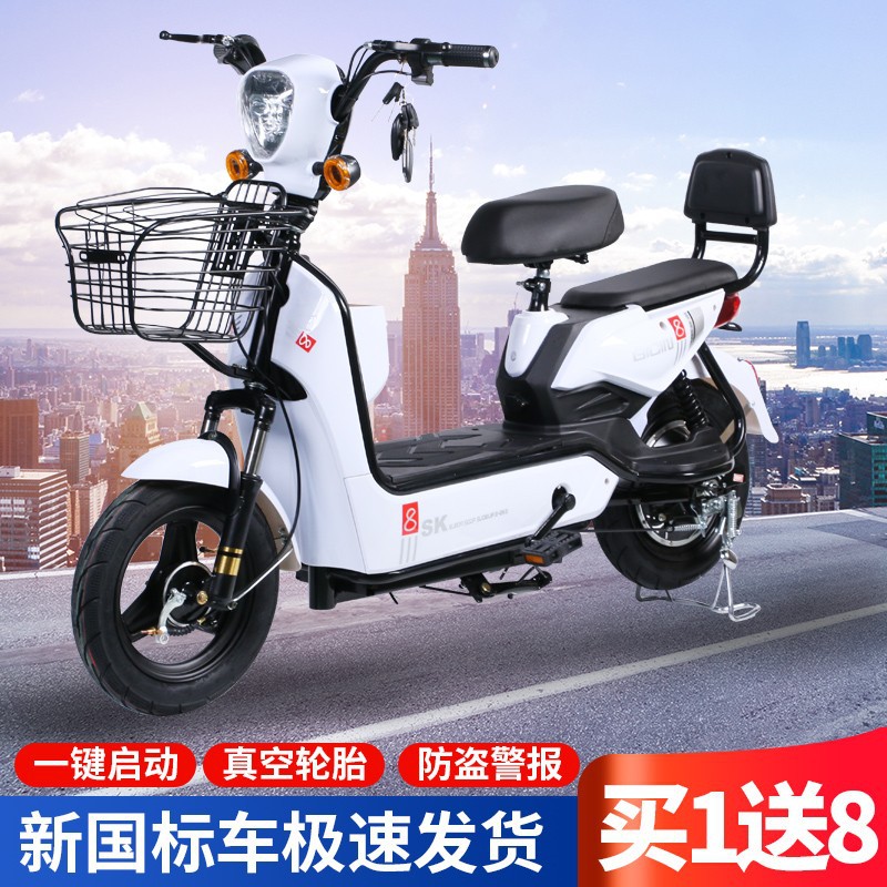Cross-Border Southeast Asia Electric Bicycle Two-Wheel Electric Vehicle New National Standard Adult Export Battery Car Wholesale Manufacturers