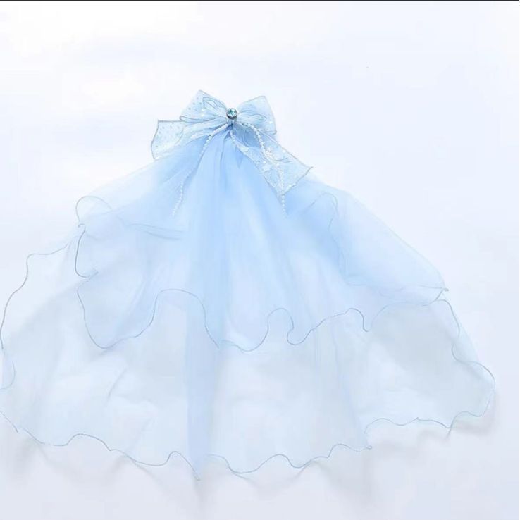 Children's Hairpin Cherry Blossom Hairpin Two-Color New Super Delicate Little Girl Yarn Knot Hairpin Super Cute Children's Hair Accessories Item Picture