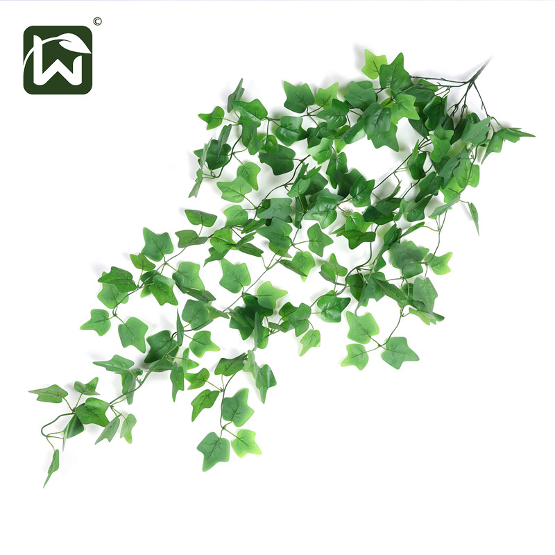 Artificial green plants, green baskets, indoor landscaping plants, climbing vines, wall-hung decorations, and country-style props details Picture