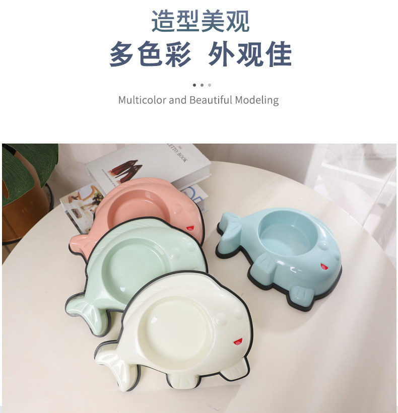 Wholesale of new cat bowls, dog bowls, Teddy Corgi fish mouth-shaped rice bowls, water bowls, candy-colored feeders and pet bowls Application Scenario