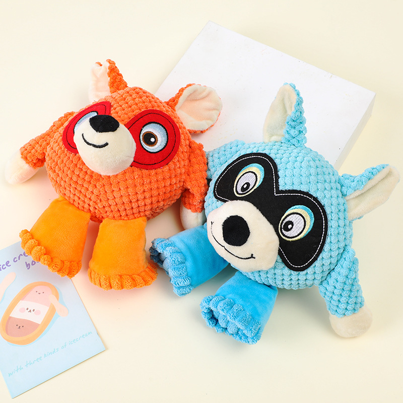 Amazon's cute animal-shaped plush toys, dog teething, durable and sound-making toys, self-entertaining pet supplies details Picture