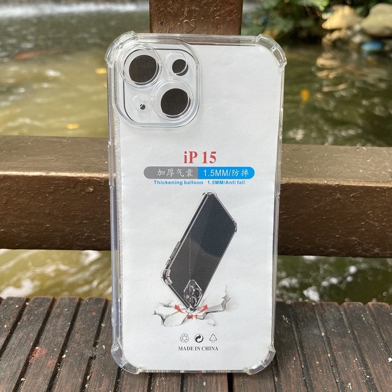 Anti-drop Empty Shell Straight Edge King is suitable for iphone15 PRO MAX and Apple 14PLUS transparent tpu phone cases details Picture