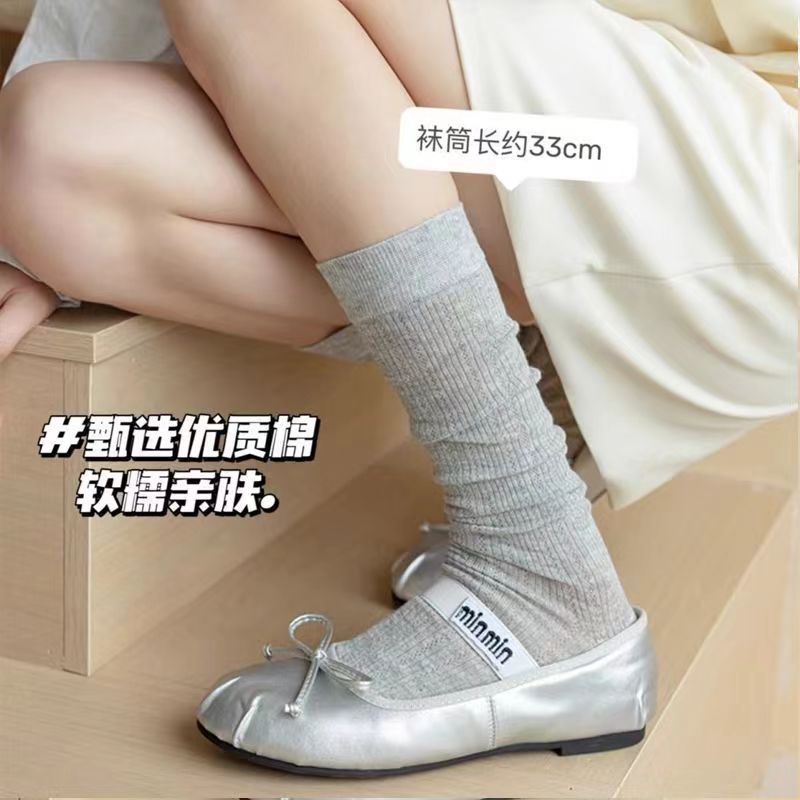 堆堆袜实物图