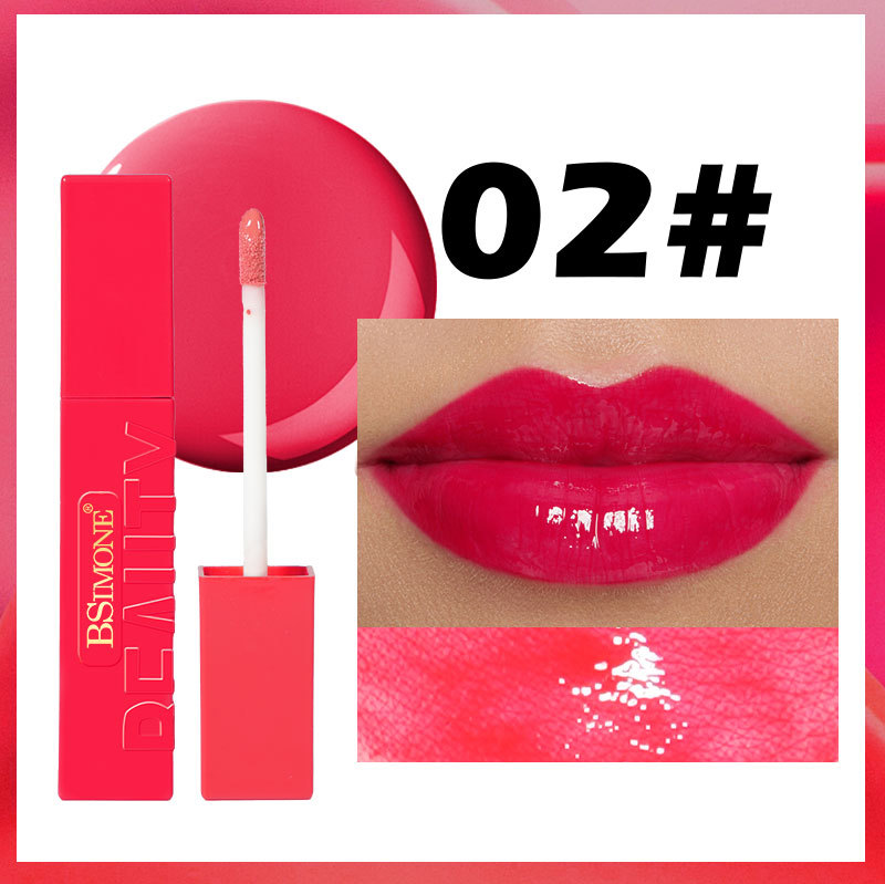 跨境专供纯欲润泽显白唇釉欧美爆款水光镜面滋润易上色口红唇釉女详情10