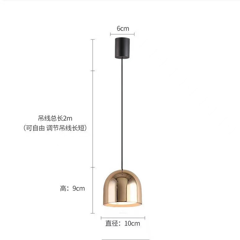 Nordic Bedroom Headboard Chandelier Can Be Lifted Modern Simple Minimal Luxury Master Bedroom High-End Network Red Creative Small Chandelier Application Scenario