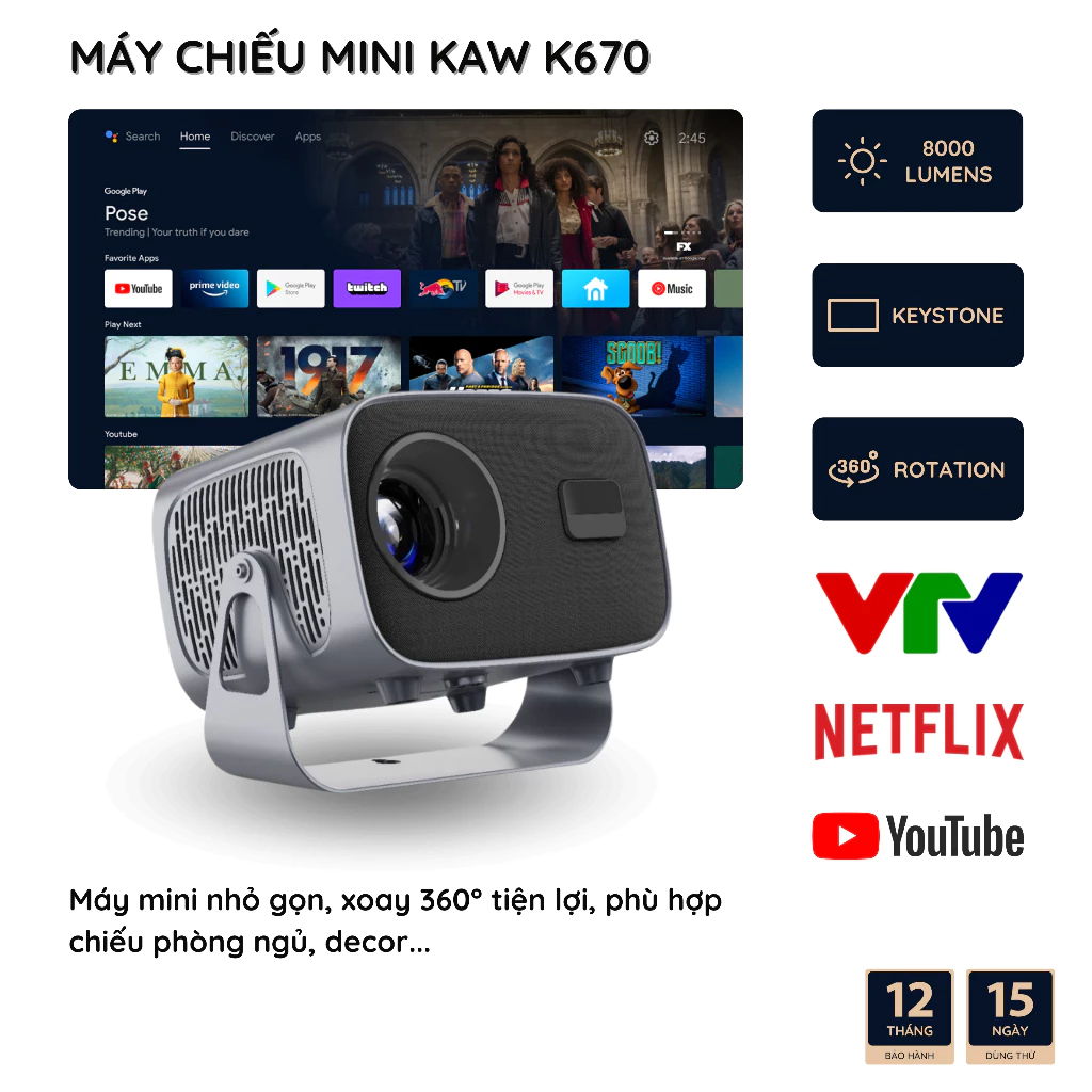Cross-border A10 smart Android Projector, portable Projector, 4K home and Outdoor Projector wholesale Application Scenario