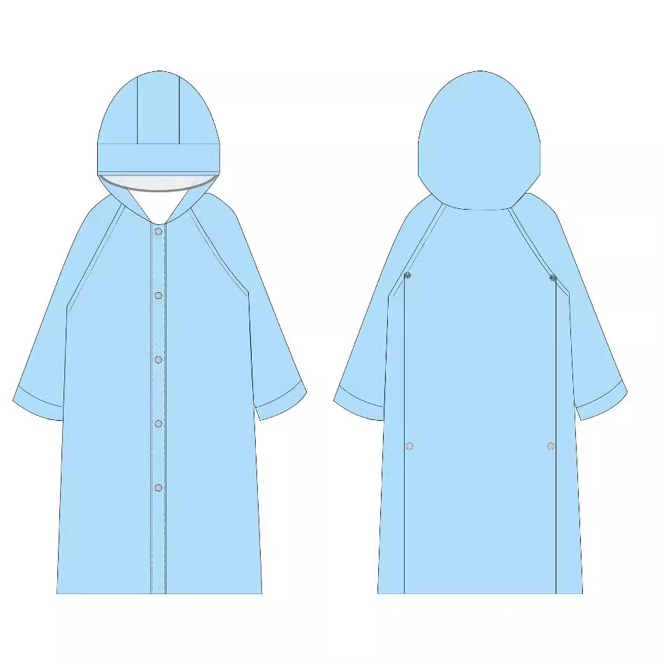 Long Teen Raincoat Electric Bike Full Body Fashion Multi-In-One Single Bicycle Adult Riding Battery Poncho Item Picture