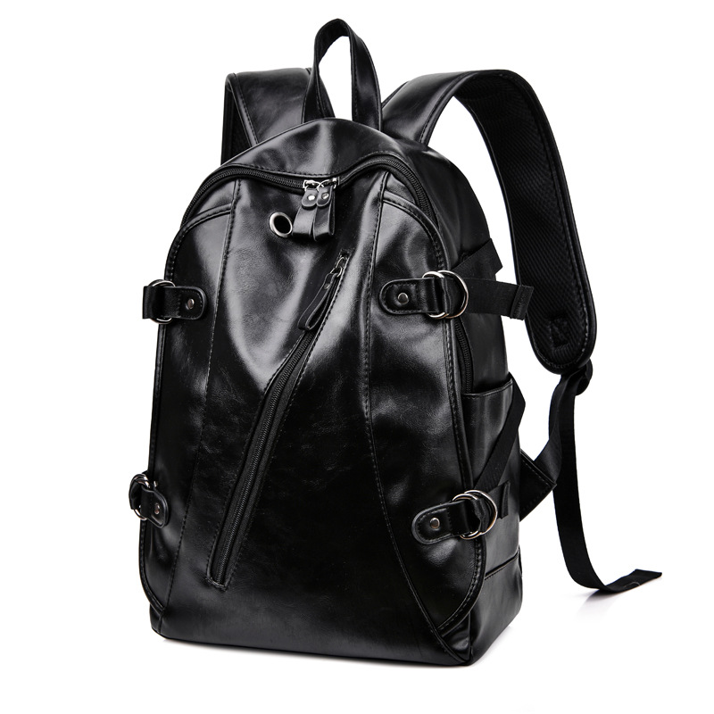 Mochila nuevo estilo 2023 mochila de gran capacidad de cuero suave para hombres estudiantes de secundaria business school bags hombres casual distribución al por mayor details Picture