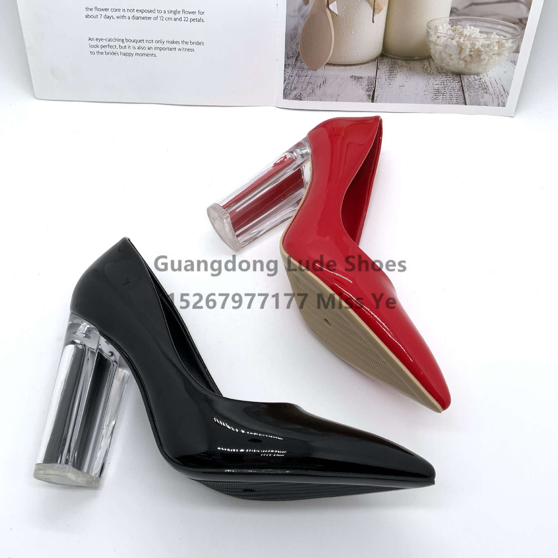 High Heels Chunky Crystal With 2022 New Temperament Summer And Spring Design Sense Of Single Shoes Guangzhou Women's Shoes Craft Shoes Item Picture