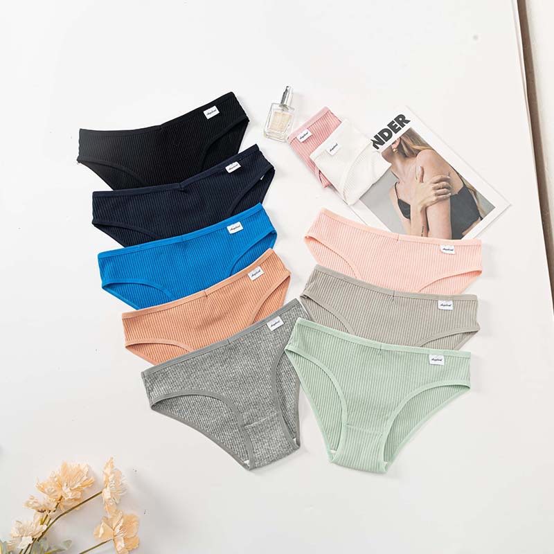 Cross-Border European And American Women's Underwear Mid-Waist Breathable Hip Lift Women's Underwear High Elastic Comfortable Women's Briefs Wholesale Direct Supply details Picture