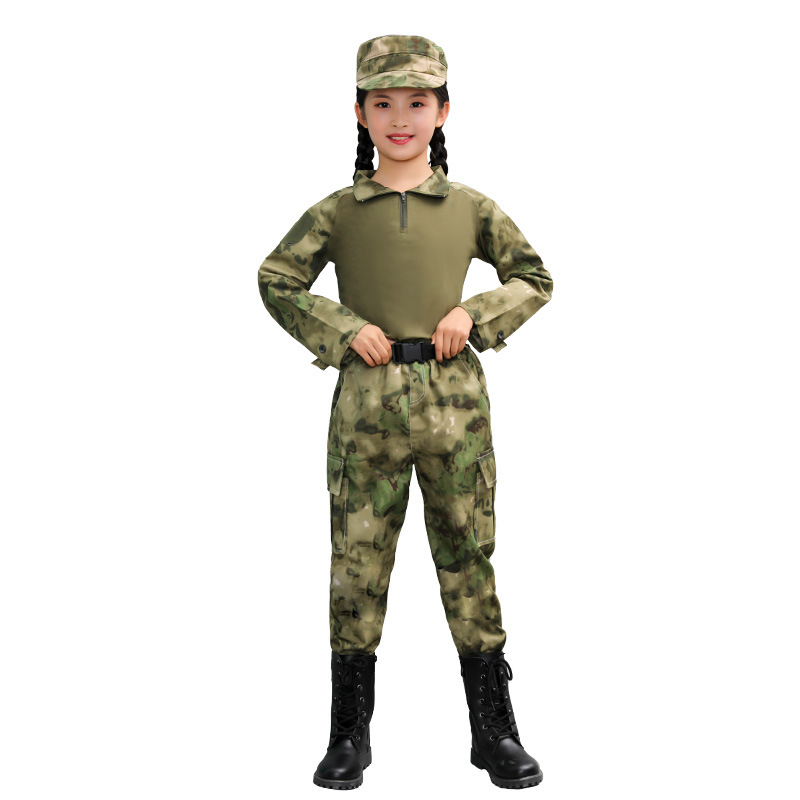 New children's camouflage uniform sets for boys, special forces, outdoor teenagers, students, and parent-child training for both men and women Application Scenario